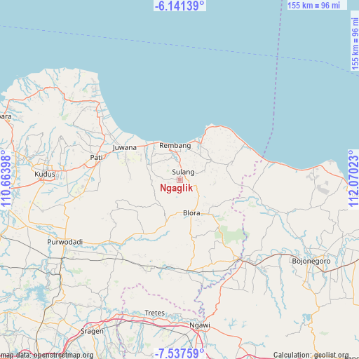 Ngaglik on map