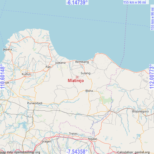Mlatirejo on map