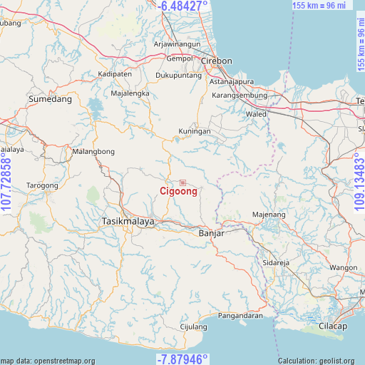 Cigoong on map