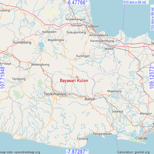 Bayasari Kulon on map