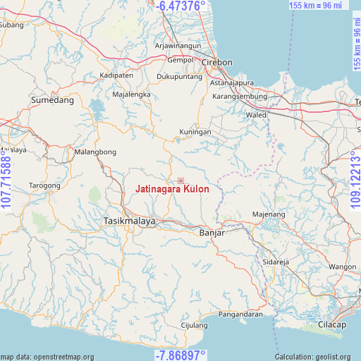 Jatinagara Kulon on map