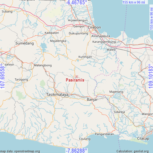 Pasiramis on map