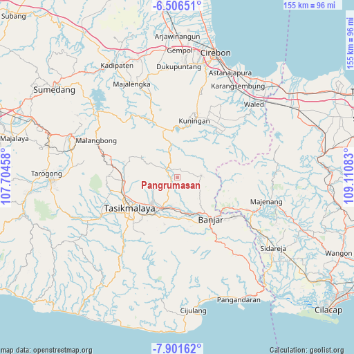 Pangrumasan on map