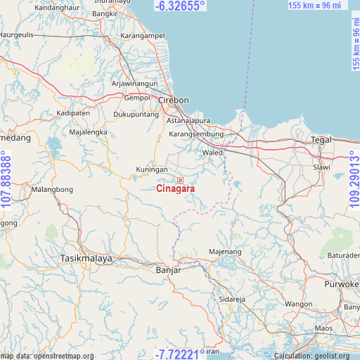 Cinagara on map