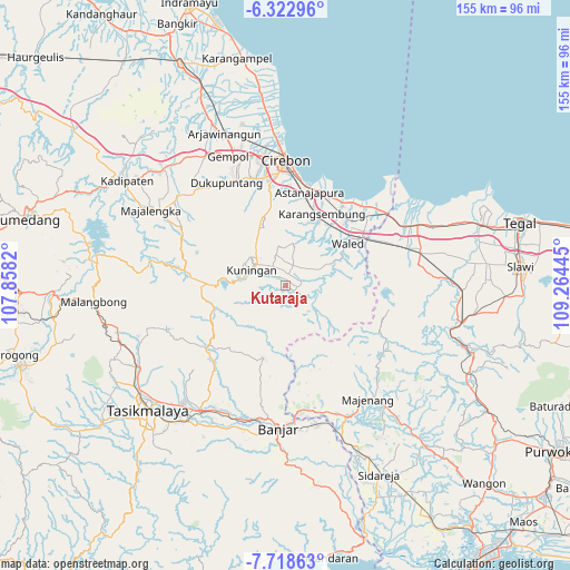 Kutaraja on map