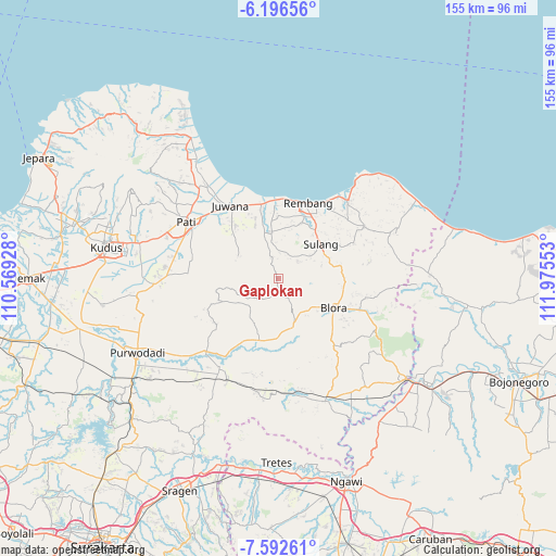 Gaplokan on map
