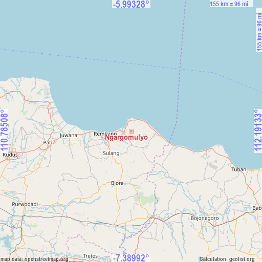 Ngargomulyo on map