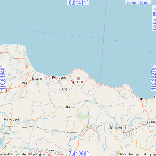 Ngroto on map