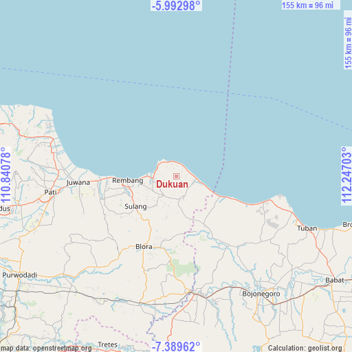 Dukuan on map