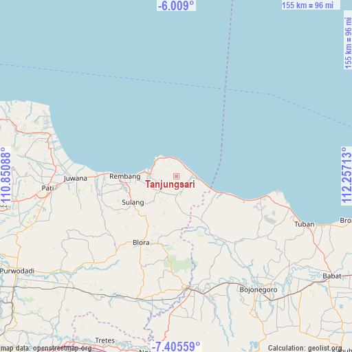 Tanjungsari on map