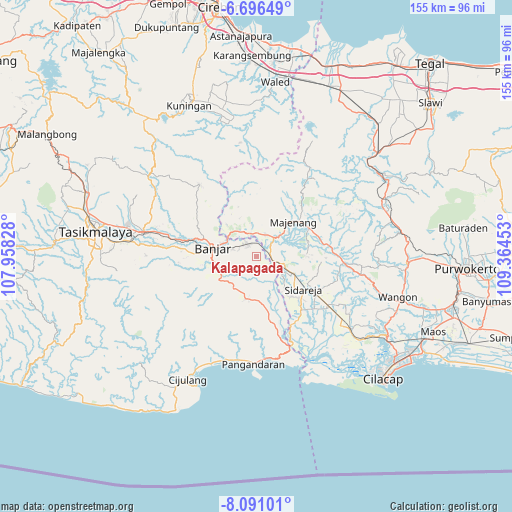 Kalapagada on map