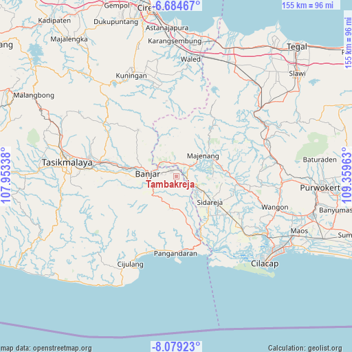Tambakreja on map