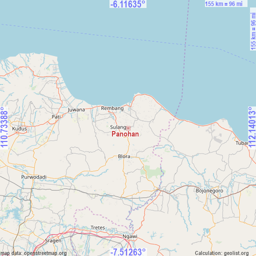 Panohan on map