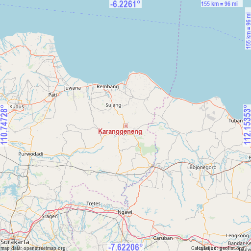 Karanggeneng on map