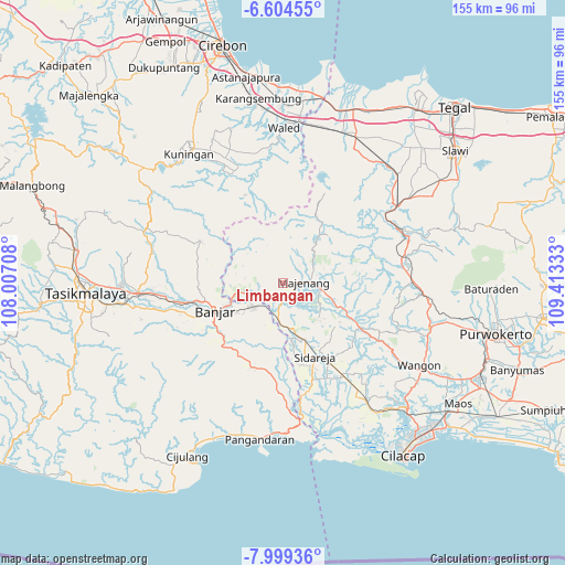Limbangan on map