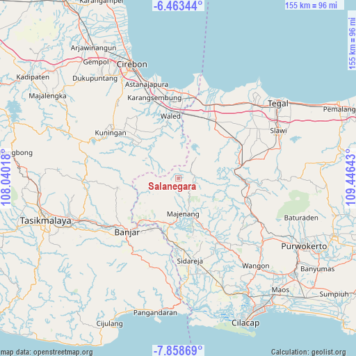 Salanegara on map