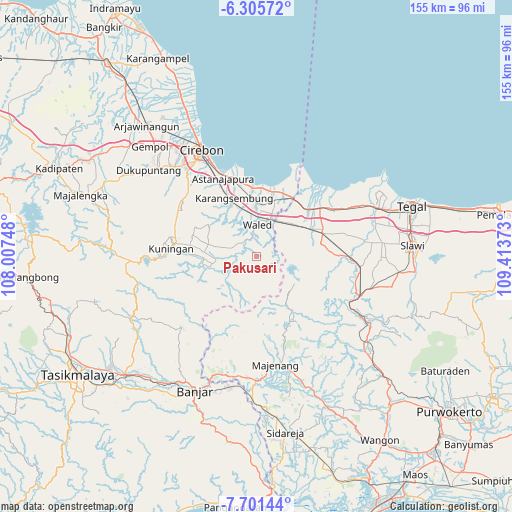 Pakusari on map