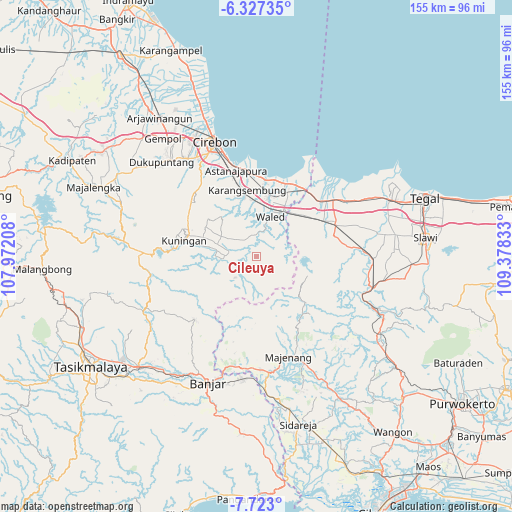 Cileuya on map