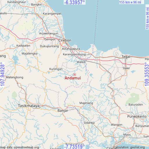 Andamui on map