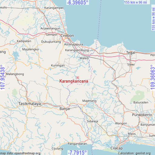 Karangkancana on map