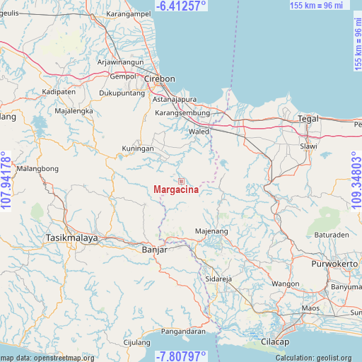 Margacina on map