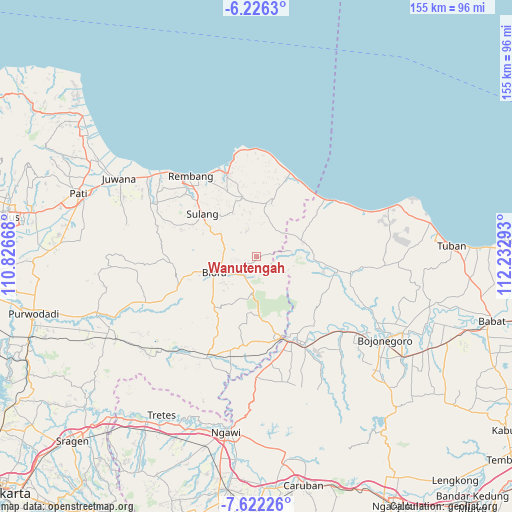 Wanutengah on map