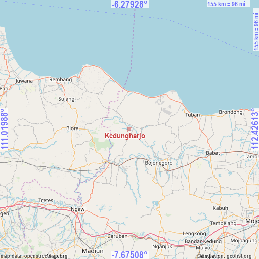 Kedungharjo on map