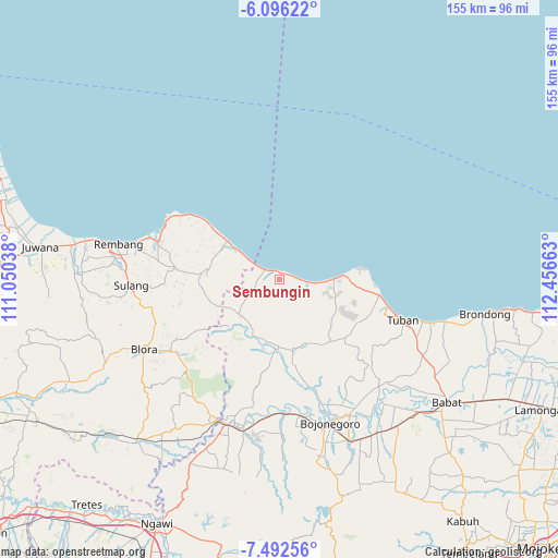 Sembungin on map