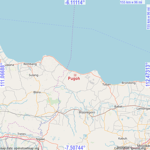 Pugoh on map