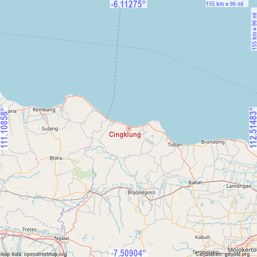 Cingklung on map