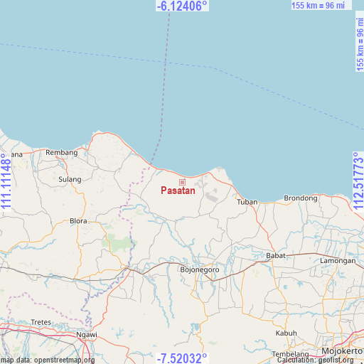 Pasatan on map