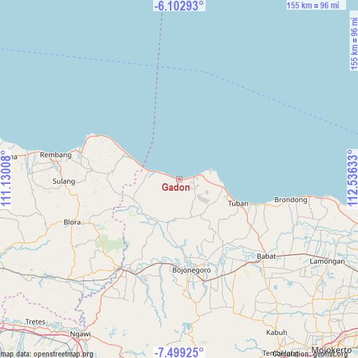 Gadon on map