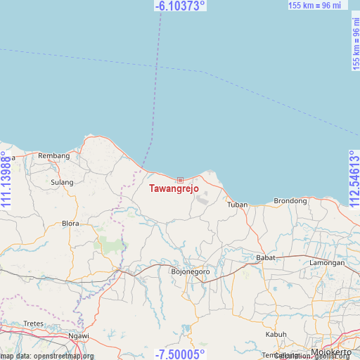 Tawangrejo on map