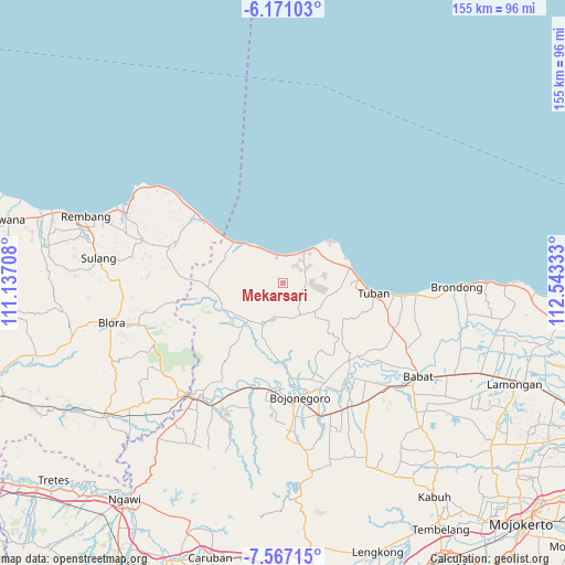 Mekarsari on map