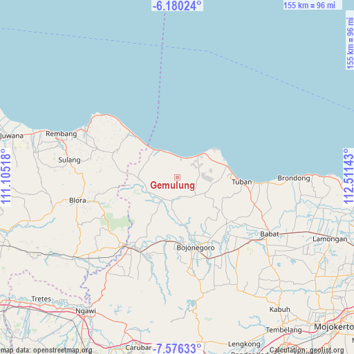 Gemulung on map