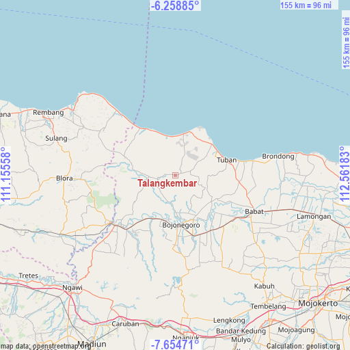 Talangkembar on map