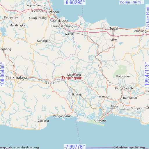 Tanjungsari on map