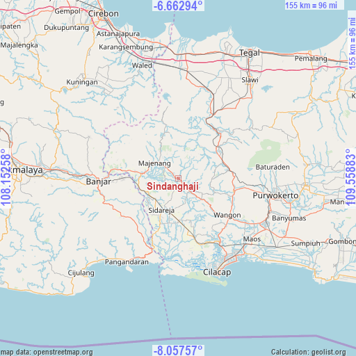 Sindanghaji on map