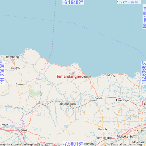 Temandangjero on map