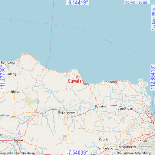 Suwalan on map