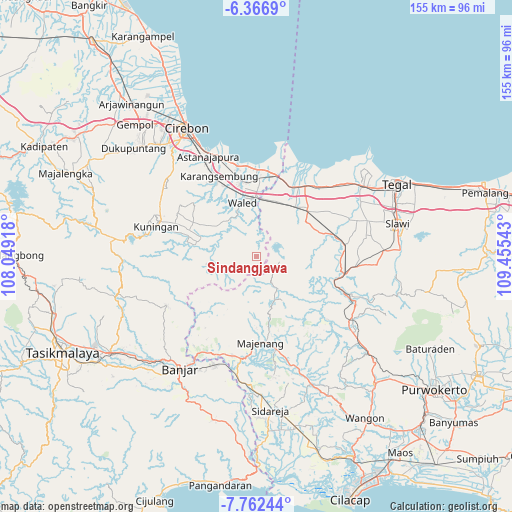 Sindangjawa on map