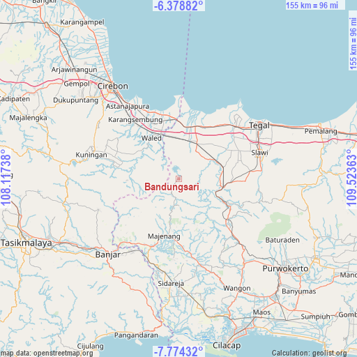 Bandungsari on map