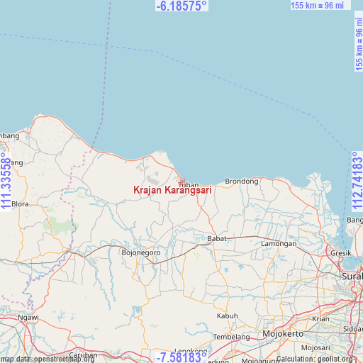 Krajan Karangsari on map