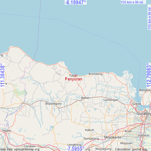 Panyuran on map