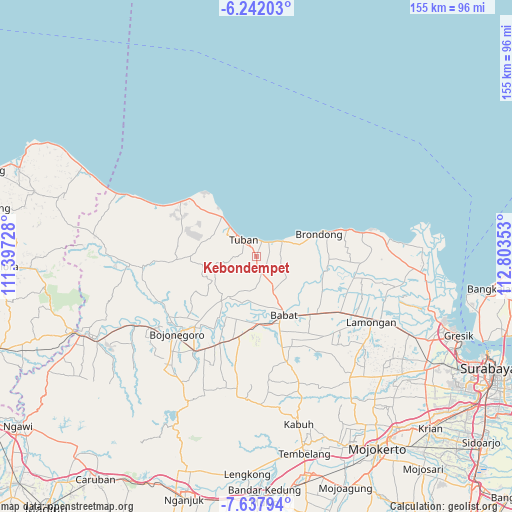 Kebondempet on map