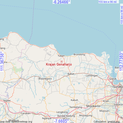 Krajan Genaharjo on map