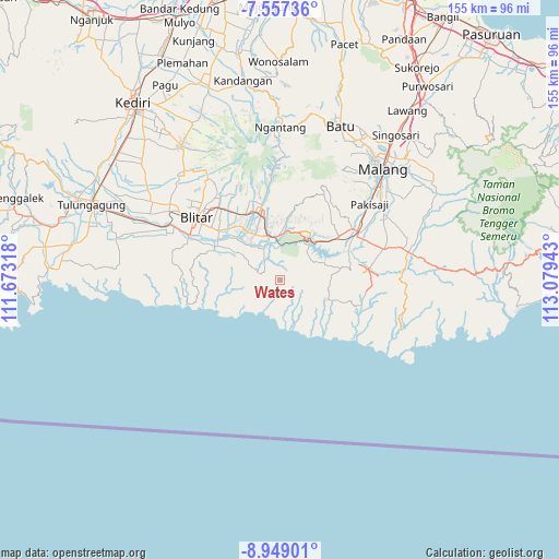 Wates on map