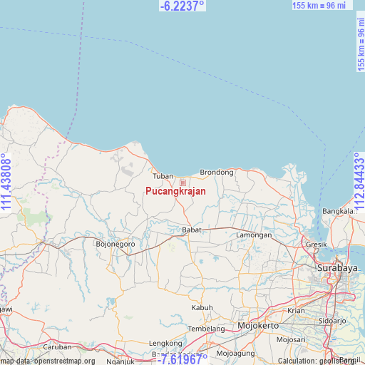 Pucangkrajan on map