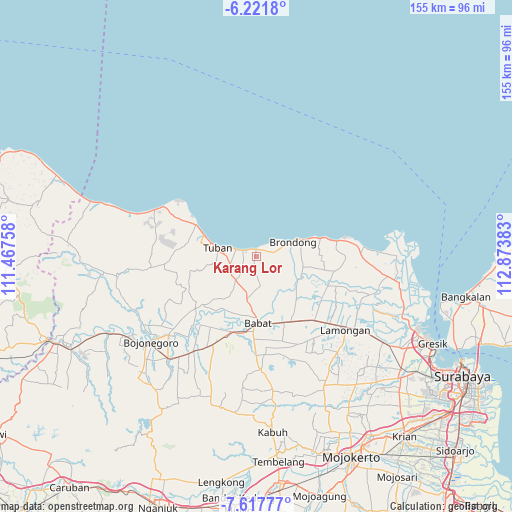 Karang Lor on map