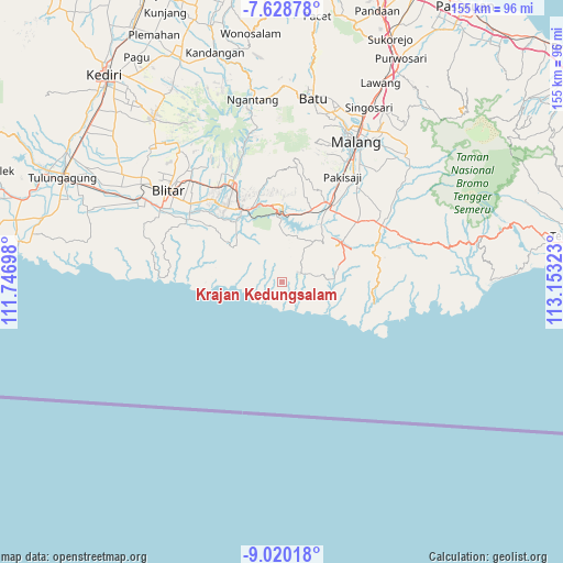 Krajan Kedungsalam on map